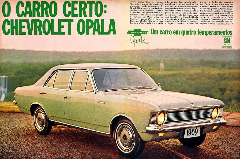 Chevrolet Opala 1969 (Publicidade l GMB)
